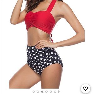 New Cherry Cat High Waisted  swimsuit large